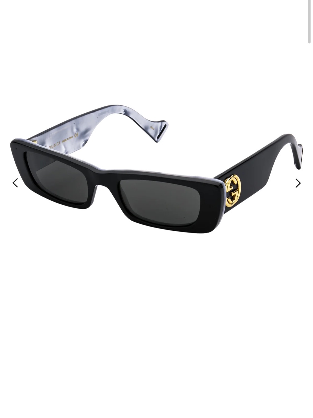 Gucci Women’s Black Rectangular Sunglasses